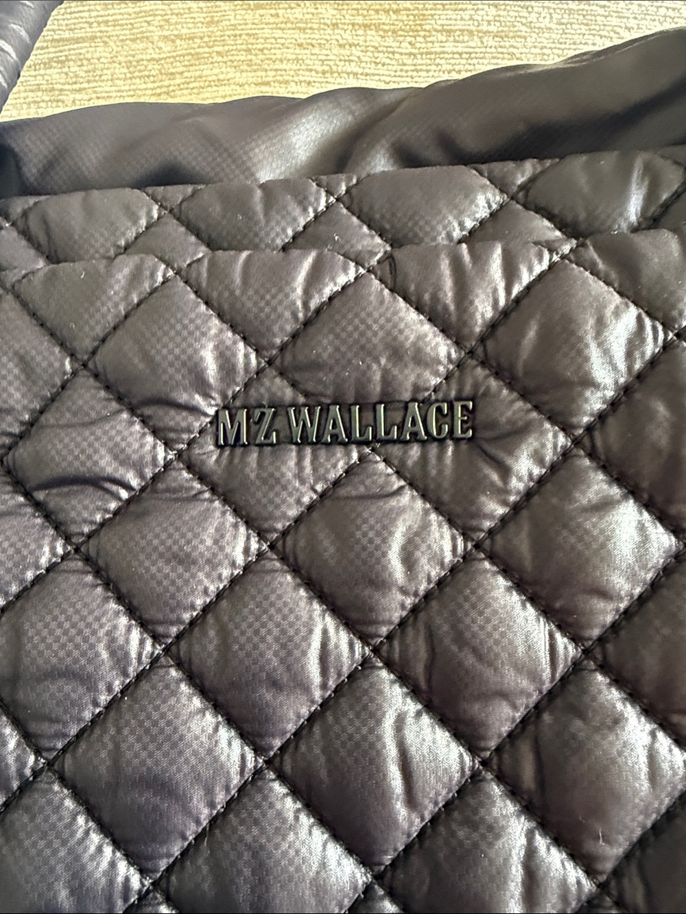 MZ Wallace Quilted Black Tote Bag